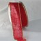 The Ribbon People Red and Gold Colored Wired Edge Burlap Ribbon 2" x 11 Yards
